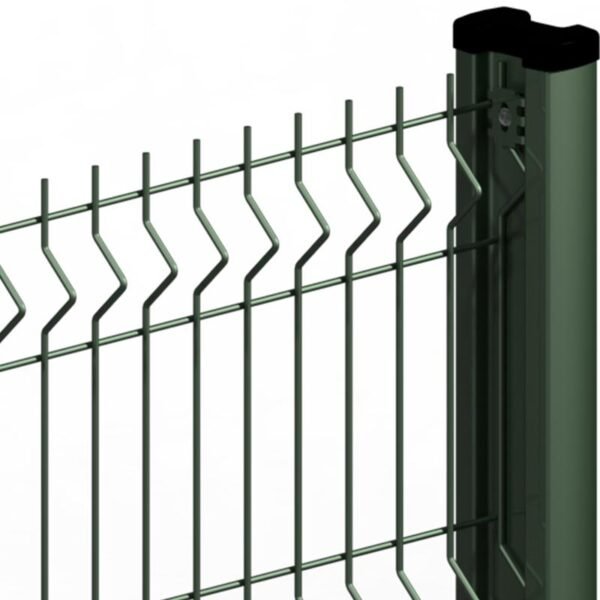 Single wire welded mesh fence plus I shaped post - Image 4