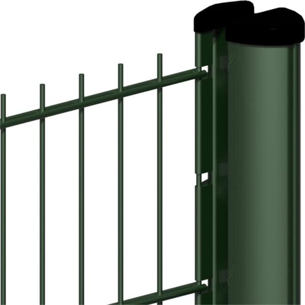 Double wire welded mesh fence plus Peach shaped post - Image 4