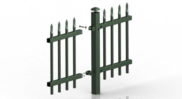 Spiked fence plus square shaped posts